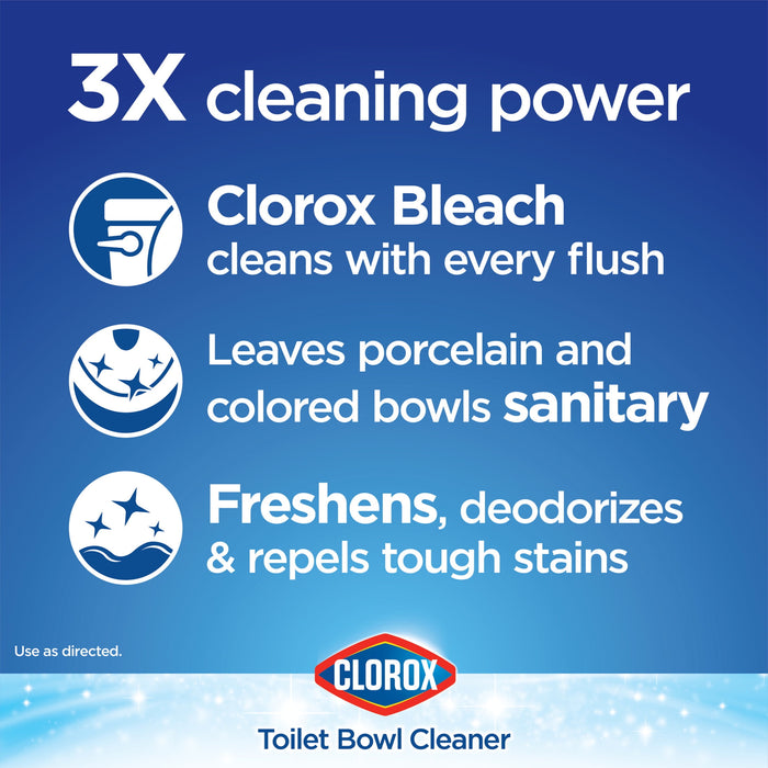 COLROX Bleach & Blue Toilet Bowl Cleaner, Rain Clean Scent 2 ct