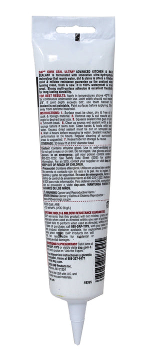 DAP Kwik Seal Ultra,Gloss White 5.5 oz