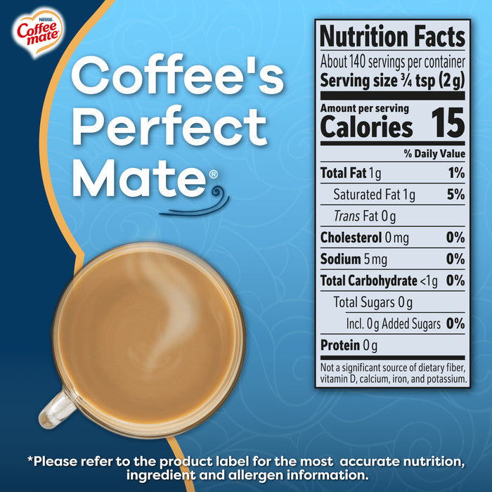 COFFEE MATE Sugar Free French Vanilla Powder Coffee Creamer 10.2 oz. Canister