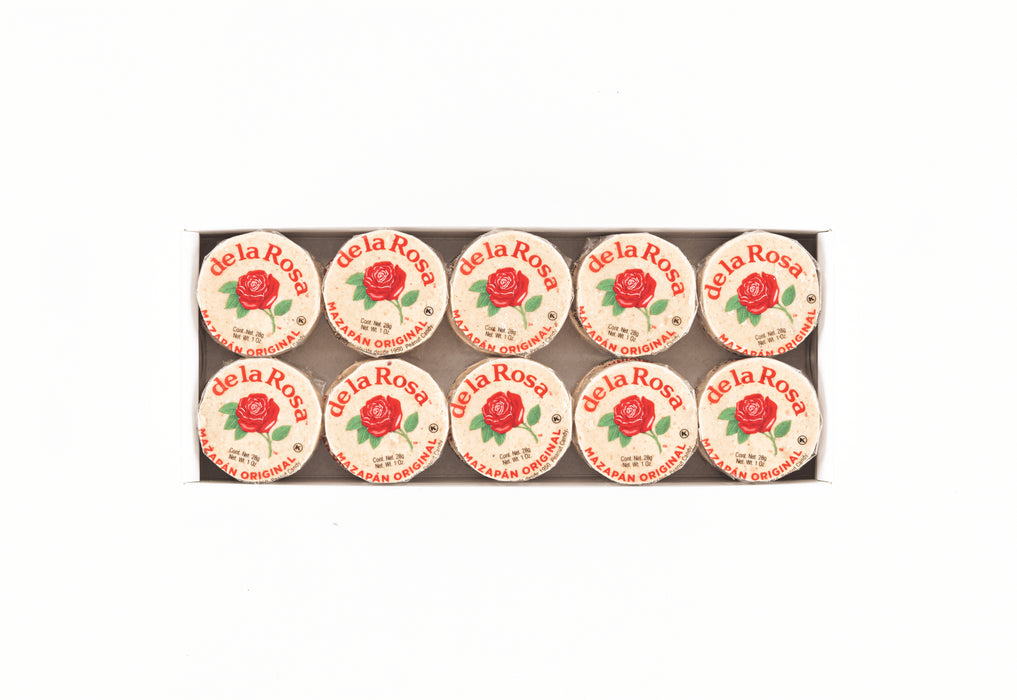 De La Rosa Mazapan Peanut Candy Marzipan Style 12 Pieces 11.8 Oz Mexican Candy