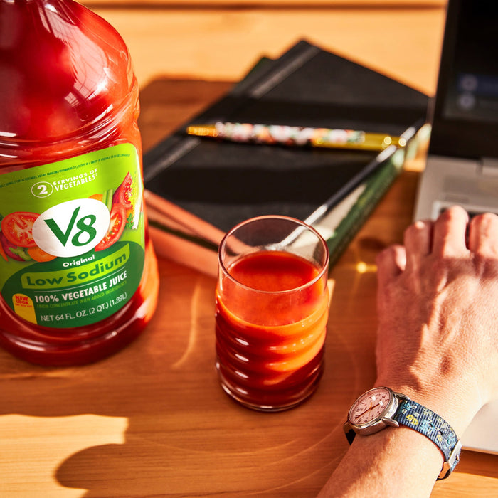 V8 Low Sodium Original 100% Vegetable Juice 64 fl. oz