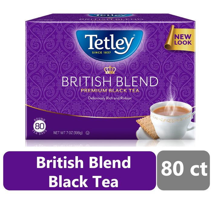 Tetley British Blend Premium Black Tea 80 Count