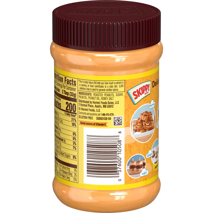 Skippy Peanut Butter, Honey Creamy, 15 oz