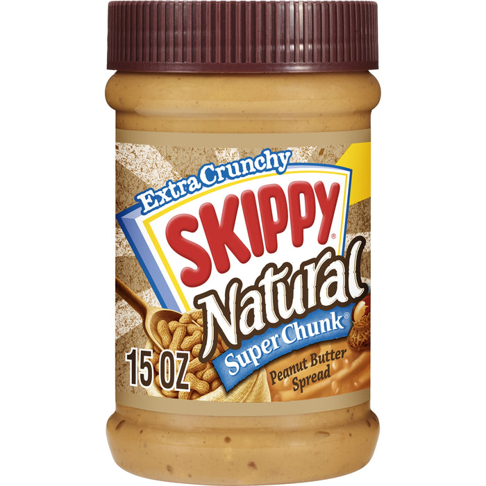 Skippy Natural Peanut Butter, Super Chunky, 15 oz BB. 12/28/2024