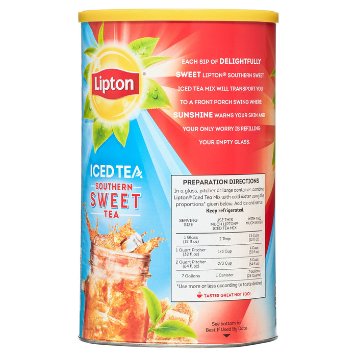 Lipton Iced Tea Mix, Southern Sweet Tea, 28 qt