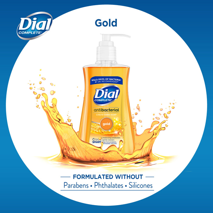 Dial Antibacterial Liquid Hand Soap, Gold, 7.5 Ounce