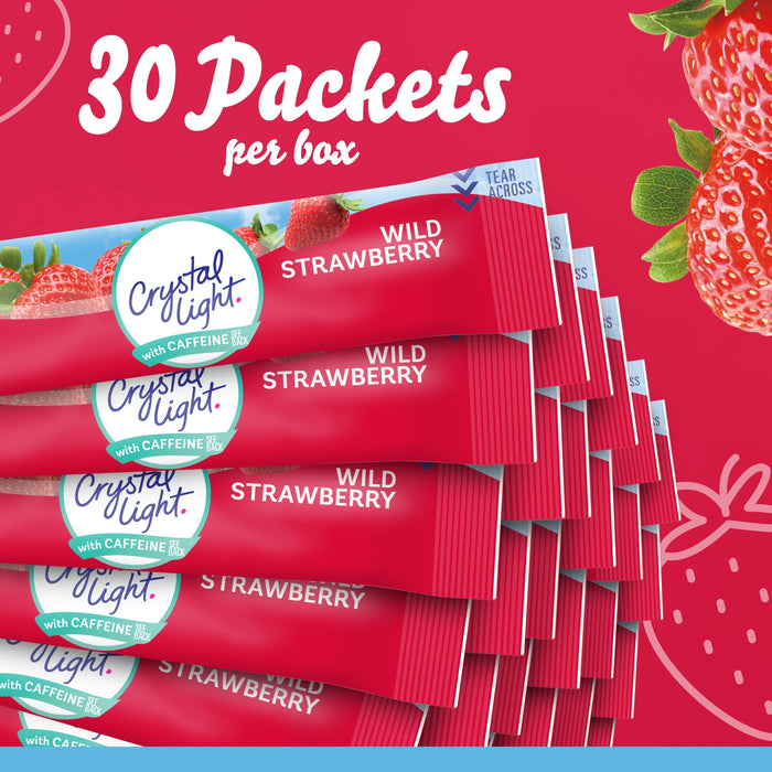 Crystal Light Wild Strawberry 30 Packets, 3.3 Oz. (Pack of 1)