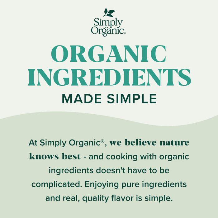 Simply Organic Italian Seasoning, 0.95 Ounce, Organic Herbs, Oregano, Majoram, Thyme, Rosemary, Basil, Sage, Kosher, NonGMO