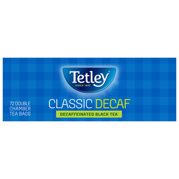 Tetley Classic Decaf Decaffeinated Black Tea Bags, 72 count