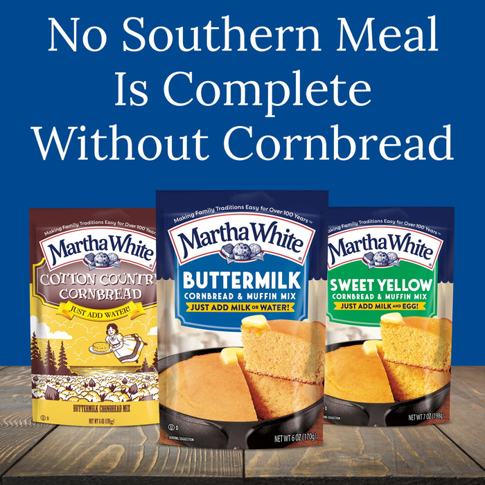 Martha White Sweet Yellow Cornbread Mix 7 Oz