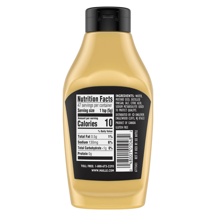 Maille Mustard for Marinades, Mustard Sauce and Tasty Recipes Dijon Originale Squeeze No Artificial Colors or Flavors 8.9 oz