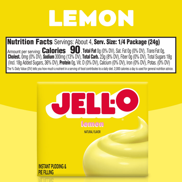 Jell-O Instant Lemon Pudding & Pie Filling (3.2 oz Box)