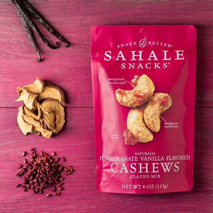 Sahale Snacks Cashews with Pomegranate and Vanilla - 4 oz