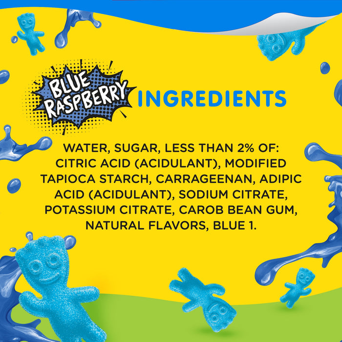 Snack Pack Sour-Patch Kids Blue Raspberry Juicy Gels 3.25 oz. 6 Count