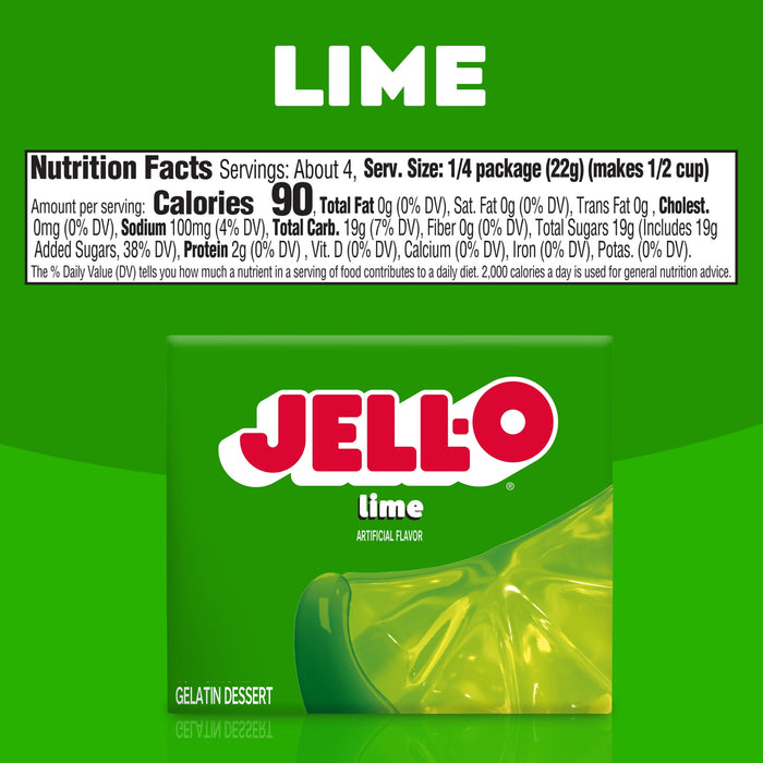 Jell-O Lime Gelatin Mix (3 oz Box)