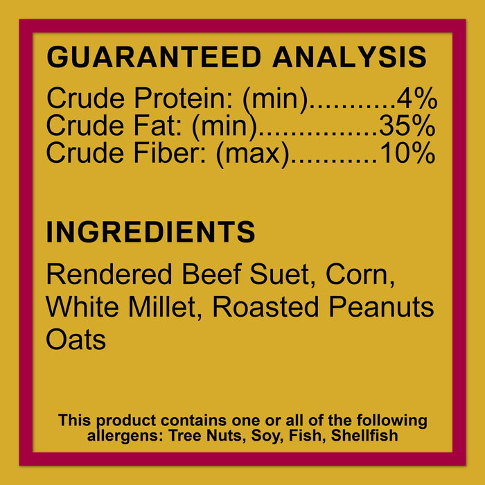 C&S Nutty Treat Suet Treat 11.75 Ounces