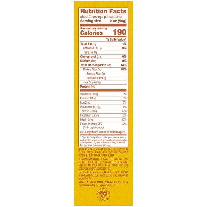 Barilla Protein Plus Rotini, Grain And Legume Pasta, 14.5 Oz