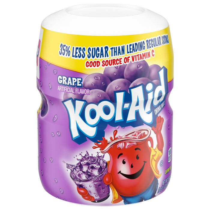 Kool-Aid Grape Flavored Powdered Drink Mix, 19 oz for 1 bottle