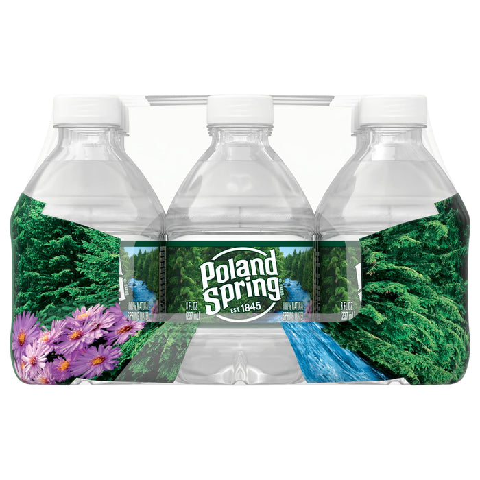 Poland Spring Natural Spring Water, 8 Fl Oz - 12ct