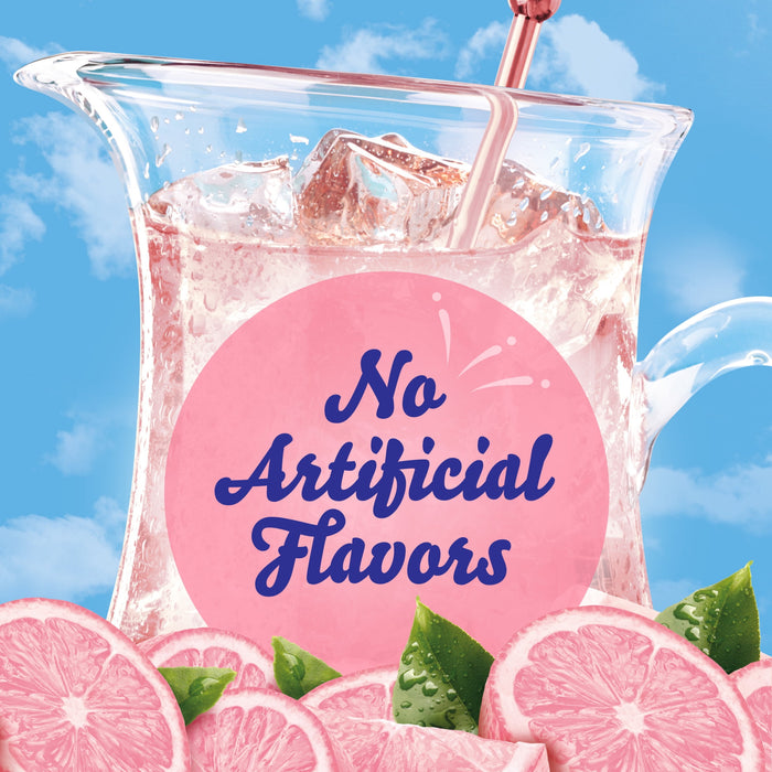 Crystal Light Sugar-Free Pink Lemonade Naturally Flavored Powdered Drink Mix 6 Count Pitcher Packets