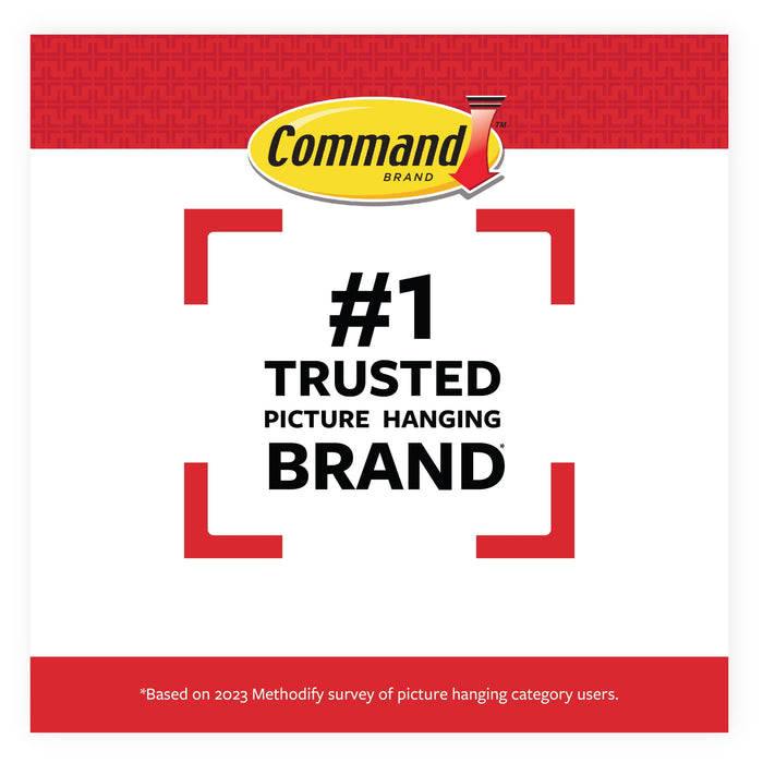 3M Command Adhesive Strip Picture Hanging, Pack of 1, White,CAD17201ES