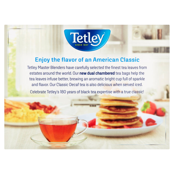 Tetley Classic Decaf Decaffeinated Black Tea Bags, 72 count