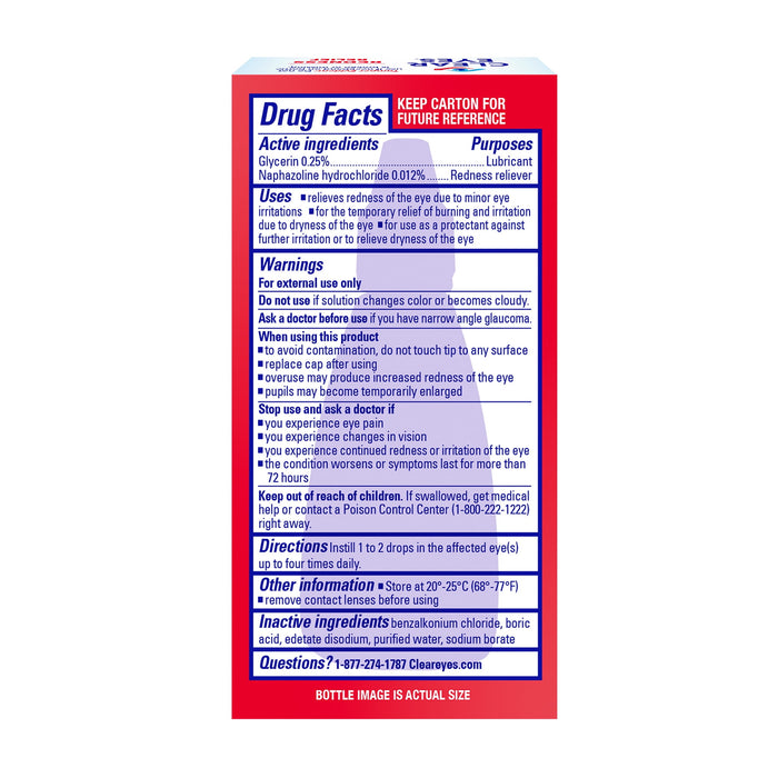 Clear Eyes Redness Relief Drops 0.50 oz