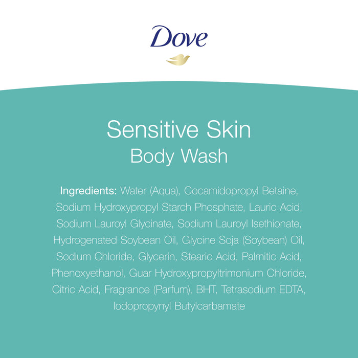 Dove Sensitive Skin Hypoallergenic Body Wash - 20 fl oz