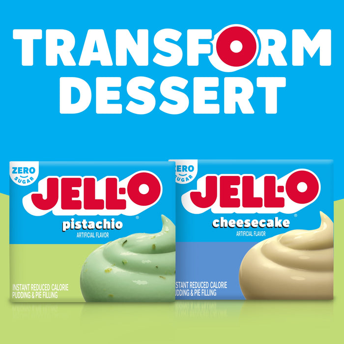 Jell-O Sugar Free Gelatin Pistachio Instant Pudding 1 oz Box