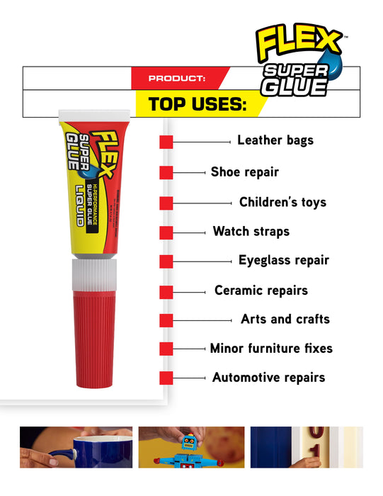 Flex Super Glue 2-Pack 3g Liquid Glue