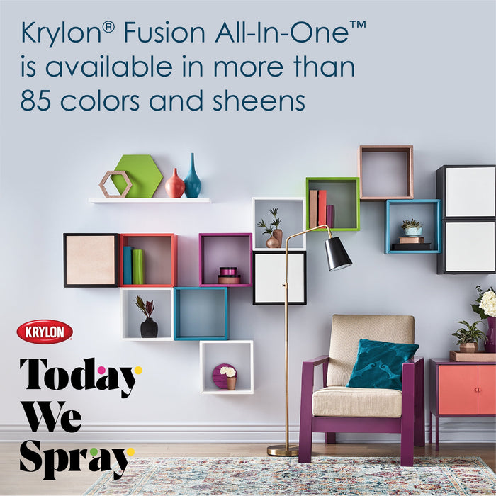 Krylon Fusion All-In-One Spray Paint & Primer Dark Metal 12 Oz.