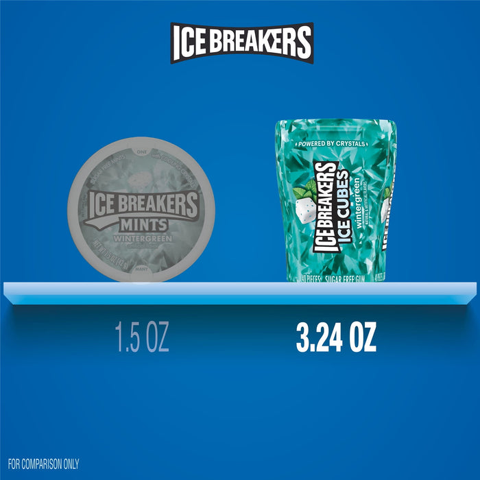 Ice-Breaker Ice Cubes Wintergreen Sugar Free Gum - 40ct