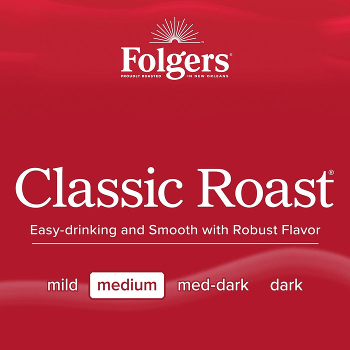 Folgers Classic Roast Instant Coffee, 2 Ounce Jars