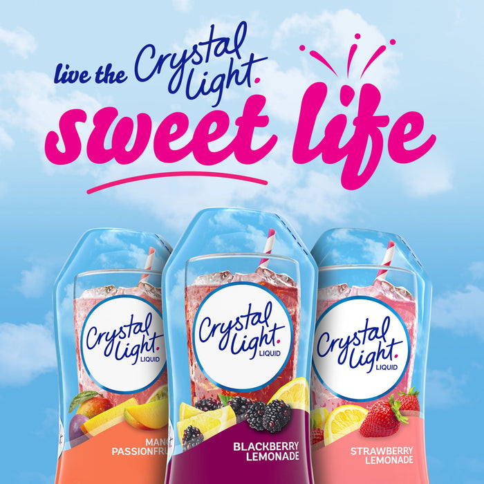 Crystal Light Liquid Blackberry Lemonade Naturally Flavored Drink Mix 1.62 fl oz