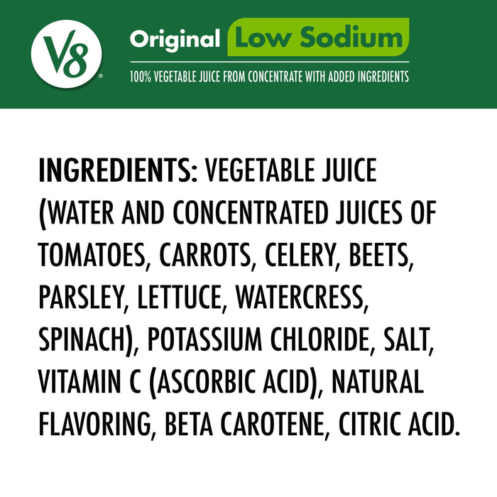 V8 Low Sodium Original 100% Vegetable Juice 64 fl. oz