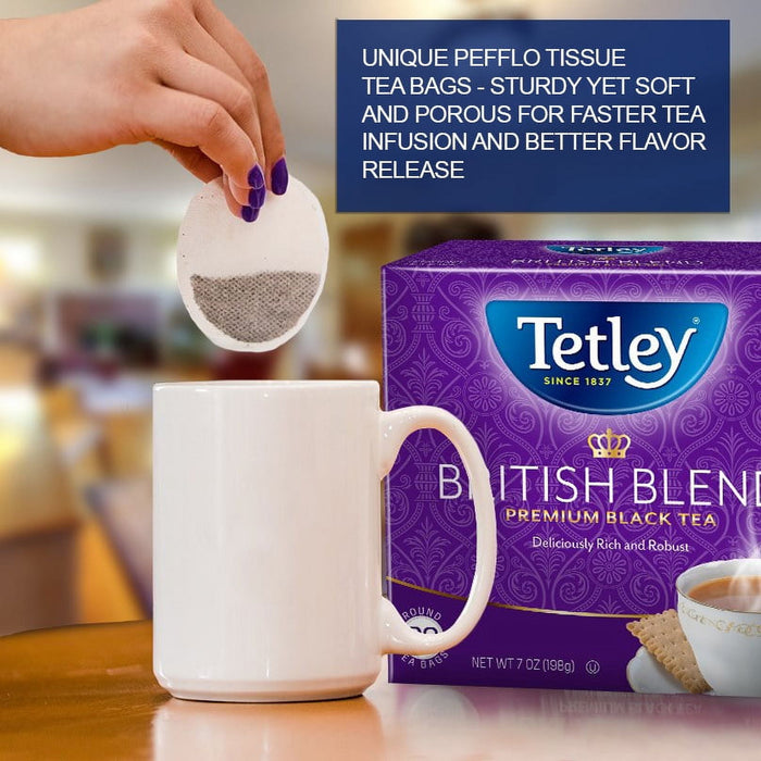 Tetley British Blend Premium Black Tea 80 Count