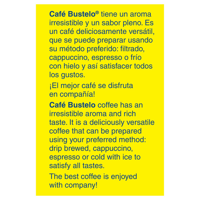 Cafe-Bustlo Dark Roast Espresso Coffee, 10 oz