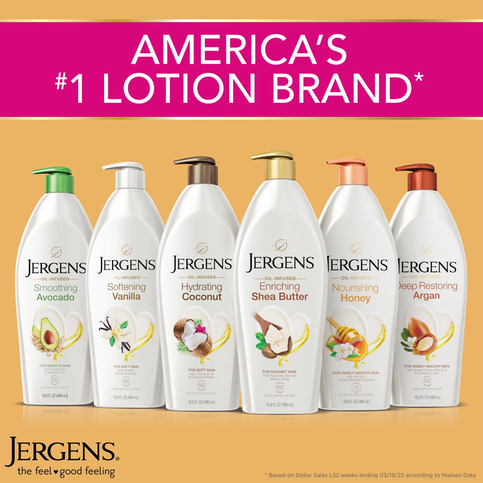 Jergens Moisturizer Shea Butter, 8 Fl Oz