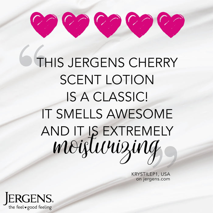 Jergens Original Scent Dry Skin Moisturizer with Cherry Almond Essence 10 oz