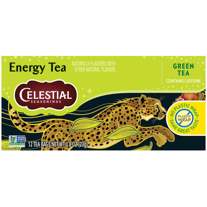 Celestial Seasonings Green Tea, Energy Green Tea, 12 Count