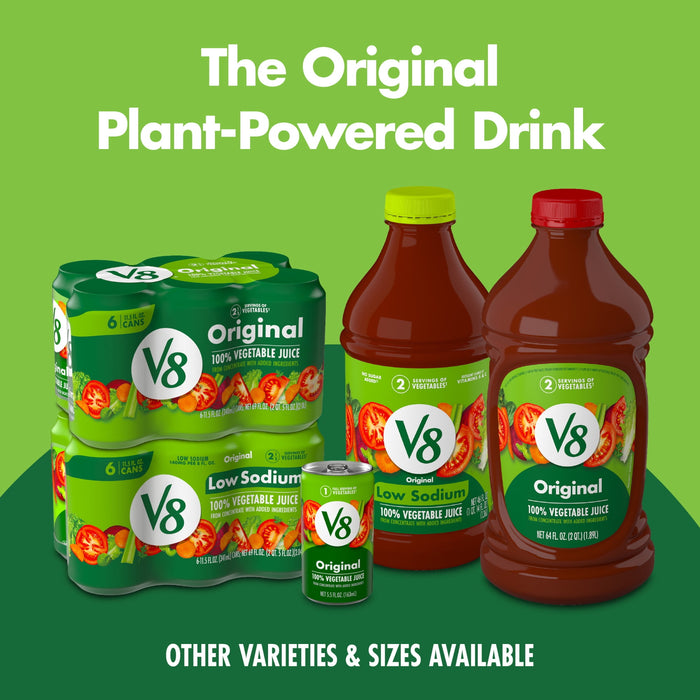 V8 Original 100% Vegetable Juice, 46 fl oz Can