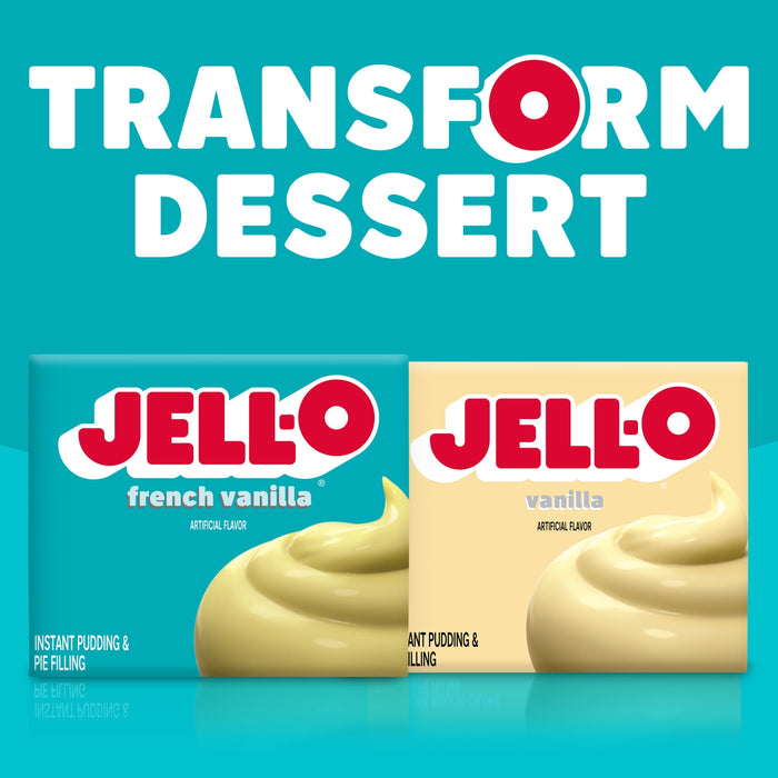 JELL-O French Vanilla Instant Pudding & Pie Filling Mix (3.4 oz Box)