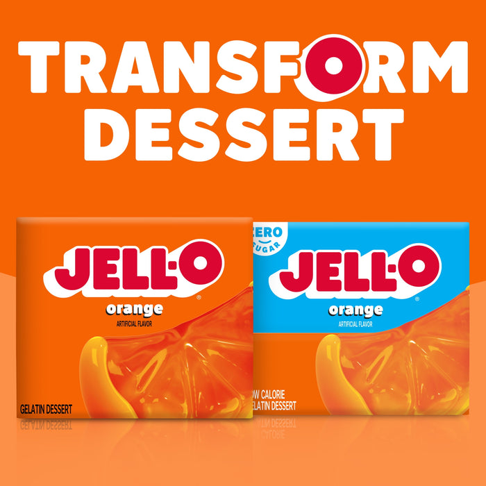 Jell-O Orange Gelatin Mix (3 oz Box)