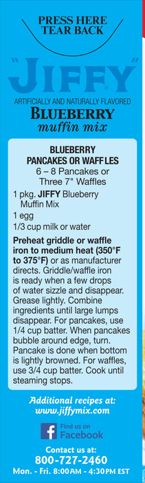 Jiffy Muffin Mix, Blueberry, 7 oz