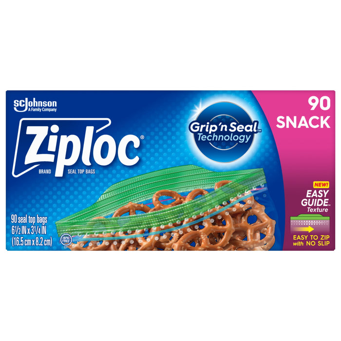 Ziploc Snack Bags, 90 ct