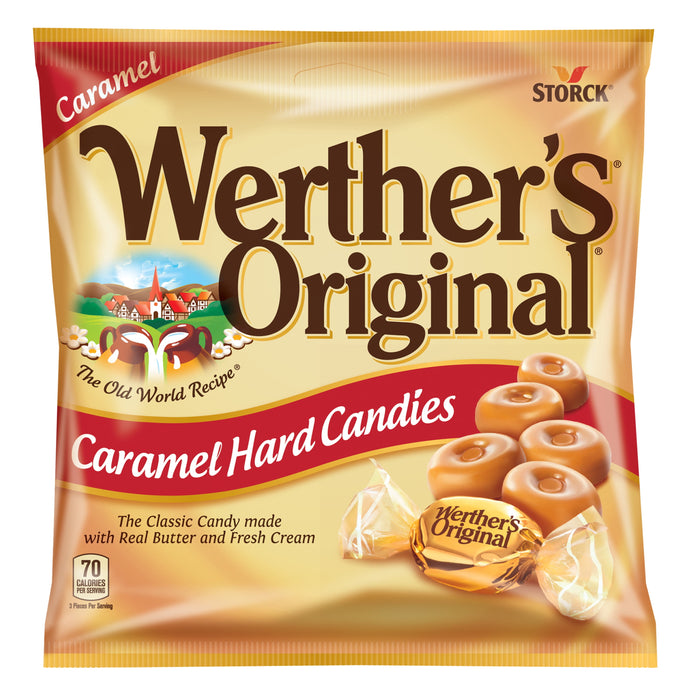 Werther's Original Hard Caramel Candy, Made with real butter and fresh cream, Individually wrapped 5.5 oz Bag