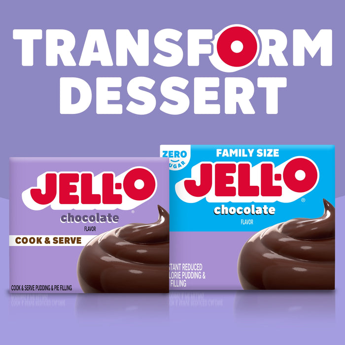 Jell-O Cook & Serve Chocolate Pudding & Pie Filling (3.4 oz Box)