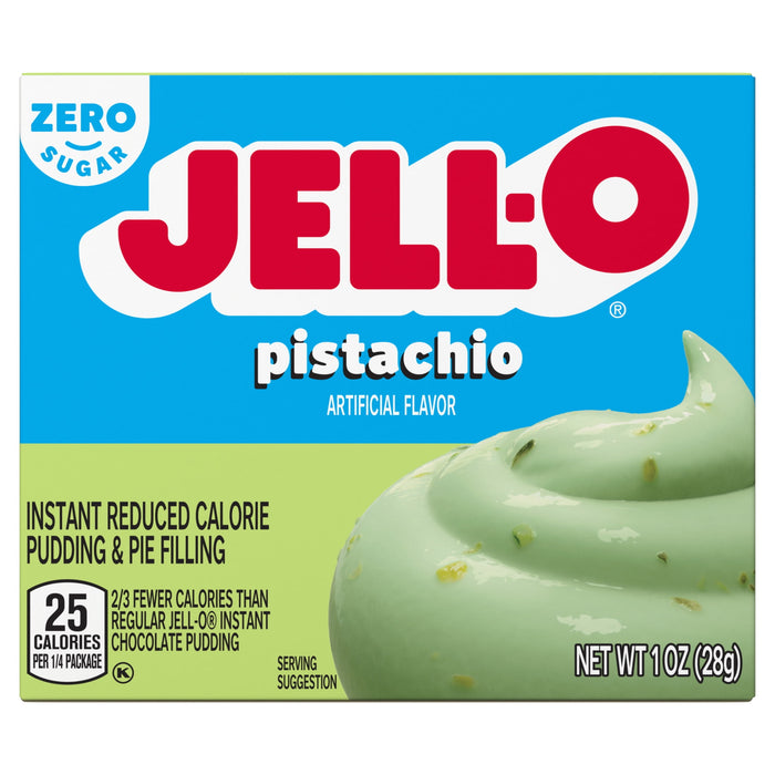 Jell-O Sugar Free Gelatin Pistachio Instant Pudding 1 oz Box