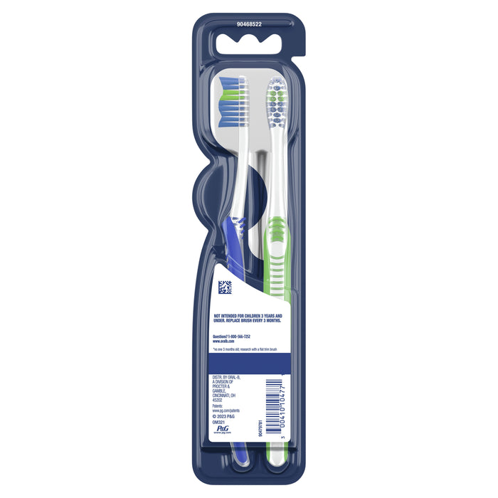 Oral-B Indicator Color Collection Toothbrushes, Soft, 2 Count