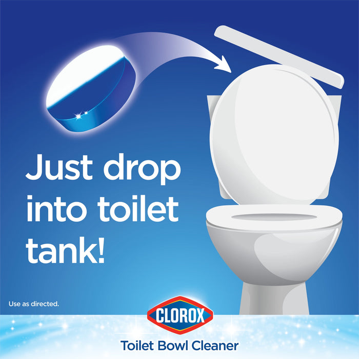 COLROX Bleach & Blue Toilet Bowl Cleaner, Rain Clean Scent 2 ct